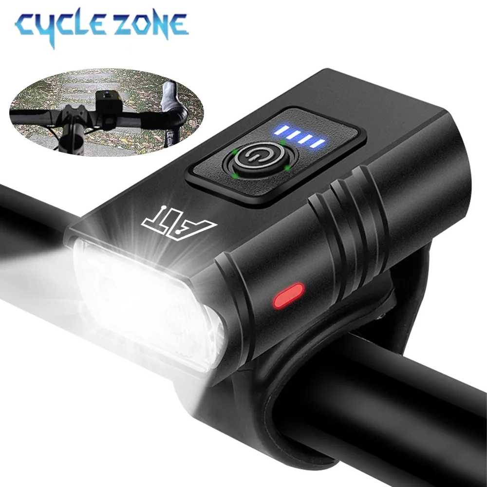 Phare de vélo LED rechargeable USB-C - auto-moto Maxi Trouvaille
